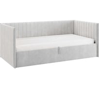Кровать с подъемным механизмом Твикс Софа 90x200 см, галька, велюр 170618.2173