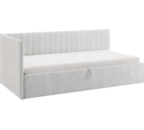 Кровать с подъемным механизмом Твикс Тахта 90x200 см, галька, велюр 170631.2173