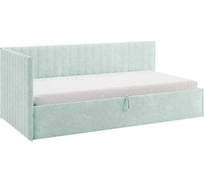 Кровать с подъемным механизмом Твикс Тахта 90x200 см, мята, велюр 170631.2764