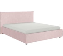 Каркас кровати Квест 160x200 см, нежно-розовый, велюр KM1.6-17.2172