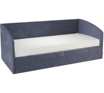 Кровать с подъемным механизмом Квест Софа 90x200 см, топаз, велюр KM.S-17.2076