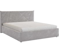 Каркас кровати Квест 160x200 см, оникс, велюр KM1.6-17.2762