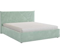 Каркас кровати Квест 160x200 см, мята, велюр KM1.6-17.2764