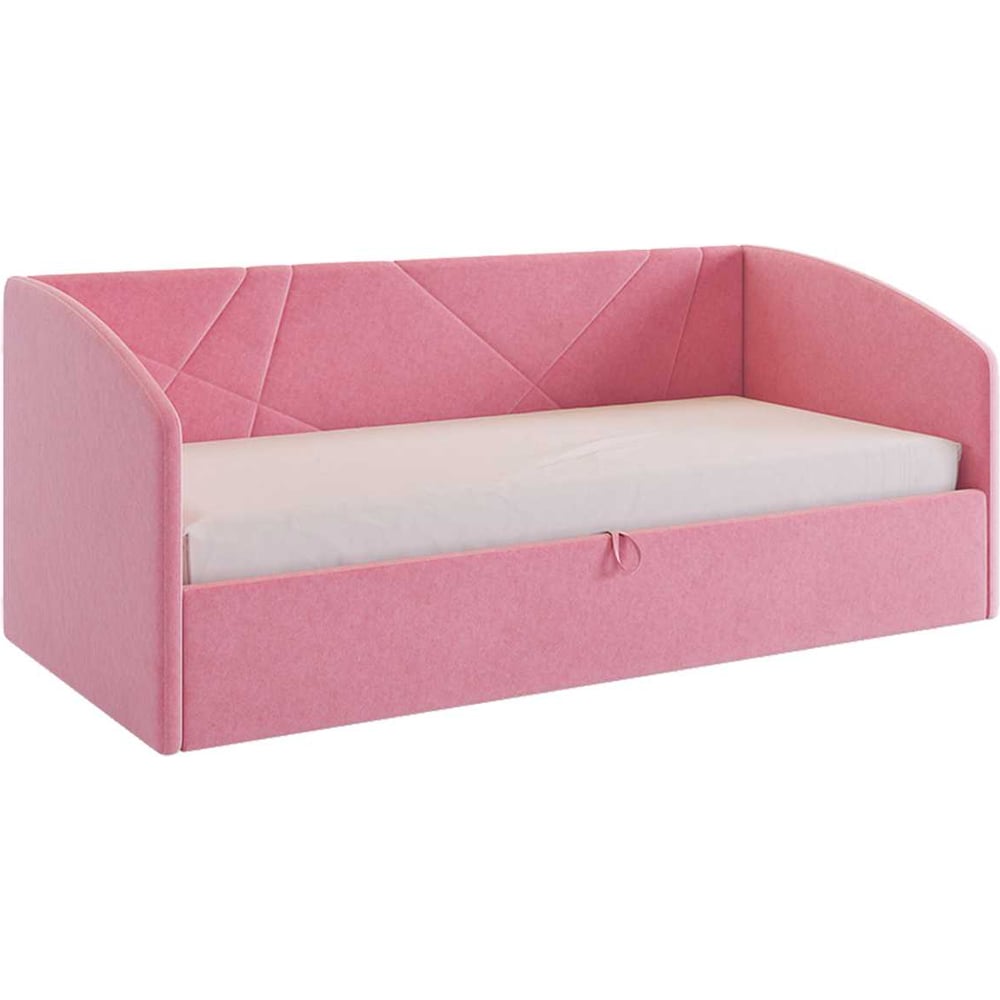 Кровать с подъемным механизмом Квест Софа 90x200 см, барби, велюр KM.S ...