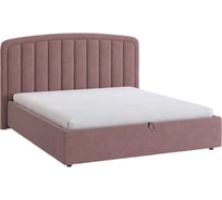 Кровать с подъемным механизмом Сиена 2 160x200 см, пудра, велюр ZP.KM1.6-14.2078