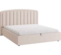 Кровать с подъемным механизмом Сиена 2 160x200 см, крем, велюр ZP.KM1.6-14.2081