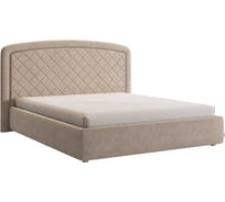 Каркас кровати Сильва 2 160x200 см, капучино, велюр KM1.6-18.2170