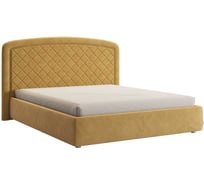 Каркас кровати Сильва 2 160x200 см, медовый, велюр KM1.6-18.2174