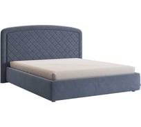 Каркас кровати Сильва 2 160x200 см, топаз, велюр KM1.6-18.2076