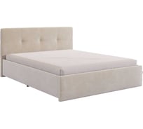 Каркас кровати Веста 160x200 см, крем, велюр KM1.6-21.2081