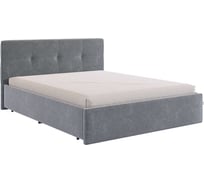 Каркас кровати Веста 160x200 см, графит, велюр KM1.6-21.2171