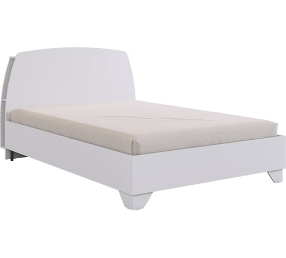 Кровать с основанием Виктория-1 140x200 см, белое дерево SPV-1.04.2552