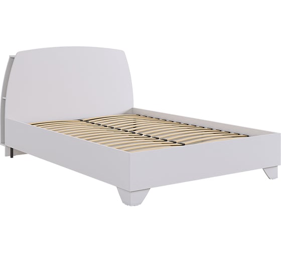Кровать с основанием Виктория-1 140x200 см, белое дерево SPV-1.04.2552