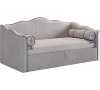Кровать-софа Лея К1 90x200 см, галька велюр/графит велюр ZP.KM.S-18.2350