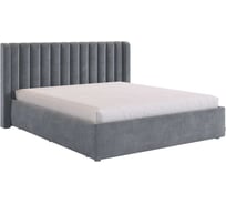 Каркас кровати Ева 160x200 см, графит, велюр KM1.6-23.2171
