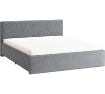 Каркас кровати Сандра 2 160x200 см, оникс, велюр KM1.6-12.2.2762