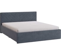 Каркас кровати Сандра 2 160x200 см, топаз, велюр KM1.6-12.2.2076