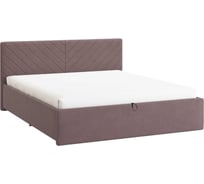 Кровать с подъемным механизмом Сандра 2 160x200 см, пудра, велюр ZP.KM1.6-12.2.2078