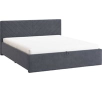 Кровать с подъемным механизмом Сандра 2 160x200 см, топаз, велюр ZP.KM1.6-12.2.2076