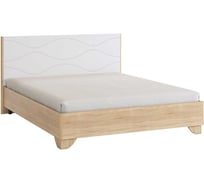 Кровать с основанием Зара Комфорт 160x200 см, дуб сонома/белый SMZ-06.1623