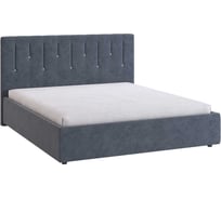 Каркас кровати Кристи 2 160x200 см, топаз, велюр KM1.6-08.2.2076