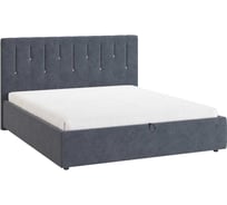 Кровать с подъемным механизмом Кристи 2 160x200 см, топаз, велюр ZP.KM1.6-08.2.2076