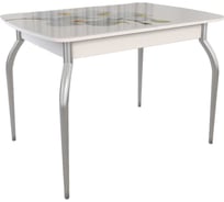 Обеденный раздвижной стол Танго белый/Орхидея KM-0215.1858