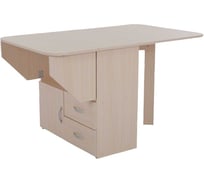 Стол-тумба раскладной дуб млечный KM-0003.0739