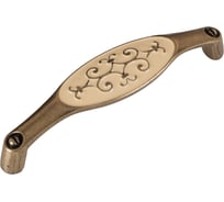 Ручка скоба ОФК 1150-128 ст.бронза+кремовый 1755