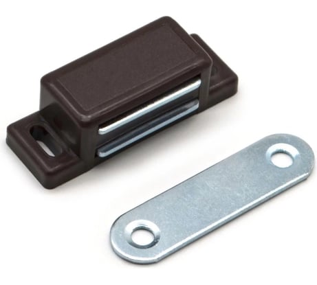 Магнит мебельный StahlBuro L-45 h-14 коричневый 4 шт 15935