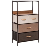 Комод Leset Локи 4 ящика, коричневый, бежевый 246139F74C4