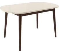 Раздвижной стол Leset Акра 2Р Белый/стекло, кремовое 4425-4768