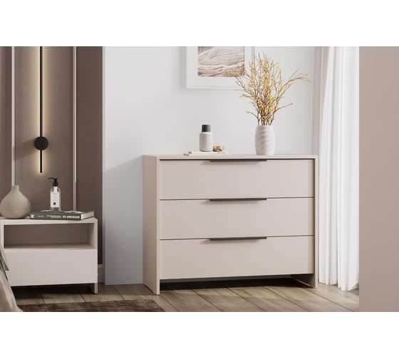 Комод Арника 3 ящика Камелия, Меланж 00-00164686