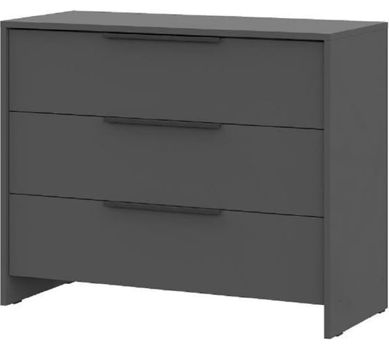 Комод Арника 3 ящика Камелия, графит 00-00164685