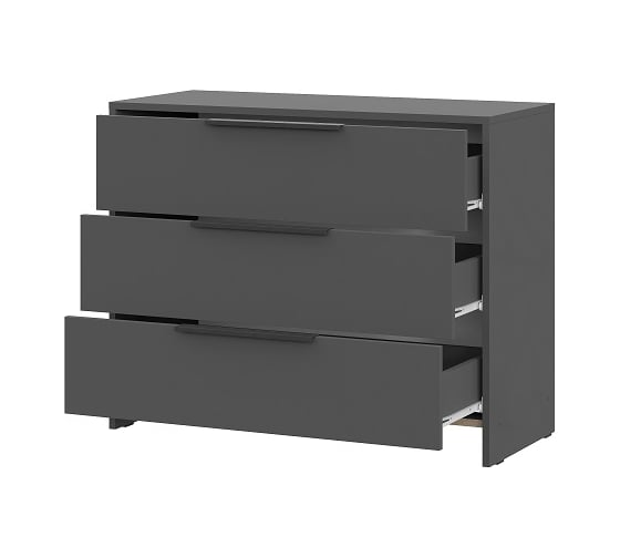 Комод Арника 3 ящика Камелия, графит 00-00164685