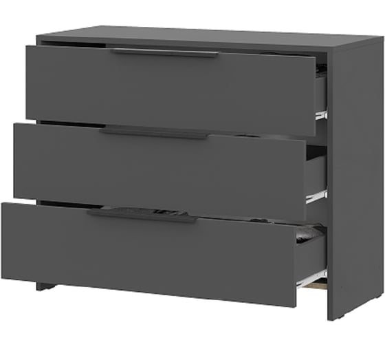 Комод Арника 3 ящика Камелия, графит 00-00164685