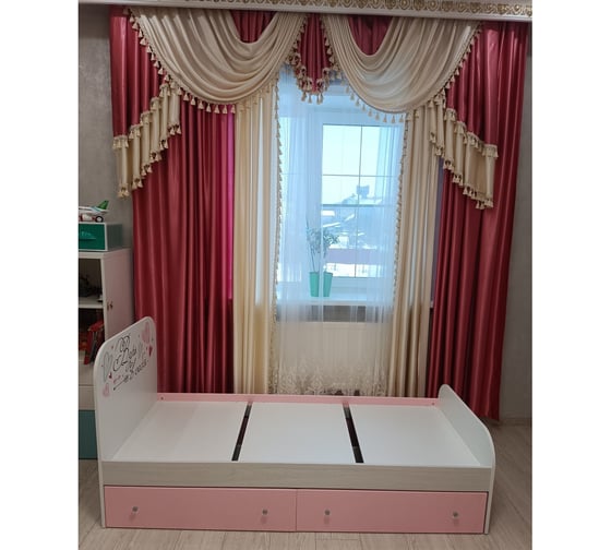 Кровать Арника с настилом ЛДСП Малибу КР-10 Light 80x186 Н000676