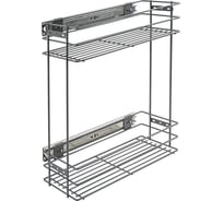 Бутылочница Lemax PROF 200 мм, с боковым креплением и доводчиком, вулканический серый VK-02-200VG