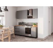 Готовая кухня Арника Асти 1,6 м, графит 00-00164031