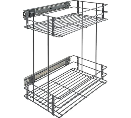 Бутылочница Lemax PROF 300 мм, с боковым креплением и доводчиком, вулканический серый VK-02-300VG