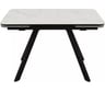 Стол AURORA Леон NEW, керамогранит, черный/calacata vaglioro 102008