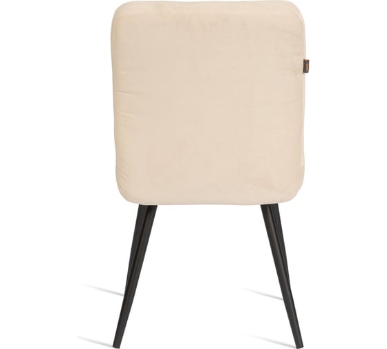 Стул обеденный Tetchair Medeo велюр, 47x56x89, молочный/черный, Porsche 2 21848