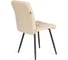 Стул обеденный Tetchair Medeo велюр, 47x56x89, молочный/черный, Porsche 2 21848 3