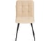 Стул обеденный Tetchair Medeo велюр, 47x56x89, молочный/черный, Porsche 2 21848 5