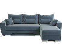 Угловой диван Шарм ЕвроШаг правый велюр Дрим океан 170523582