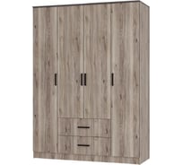 Шкаф 4-х створчатый Арника Титан, Дуб смоки 00-00164107