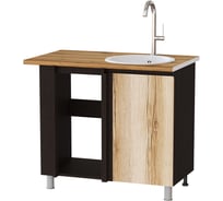 Угловой шкаф под мойку Арника Плейона, венге/дуб делано 00-00162781