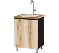 Шкаф под мойку Арника Плейона П6М, венге/дуб делано 00-00162789