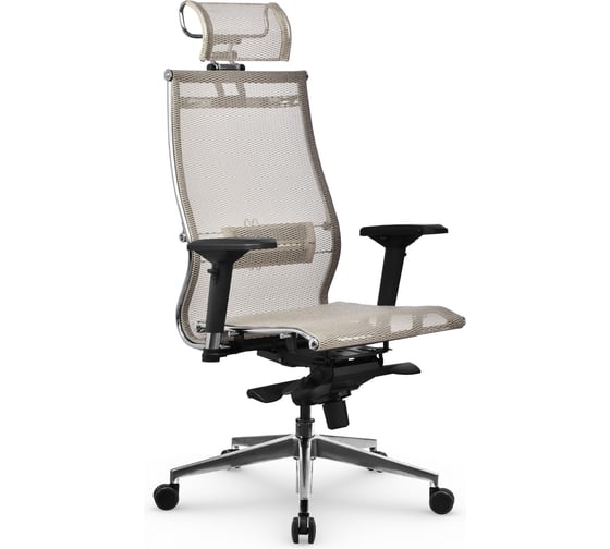 Кресло МЕТТА Samurai S-3.051 Infinity Easy Clean Молочный z316036400