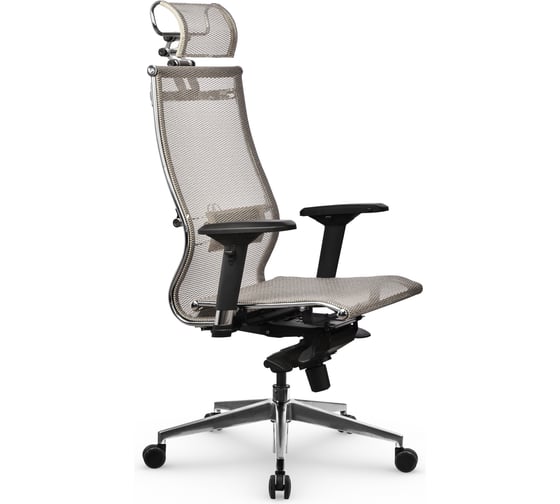 Кресло МЕТТА Samurai S-3.051 Infinity Easy Clean Молочный z316036400